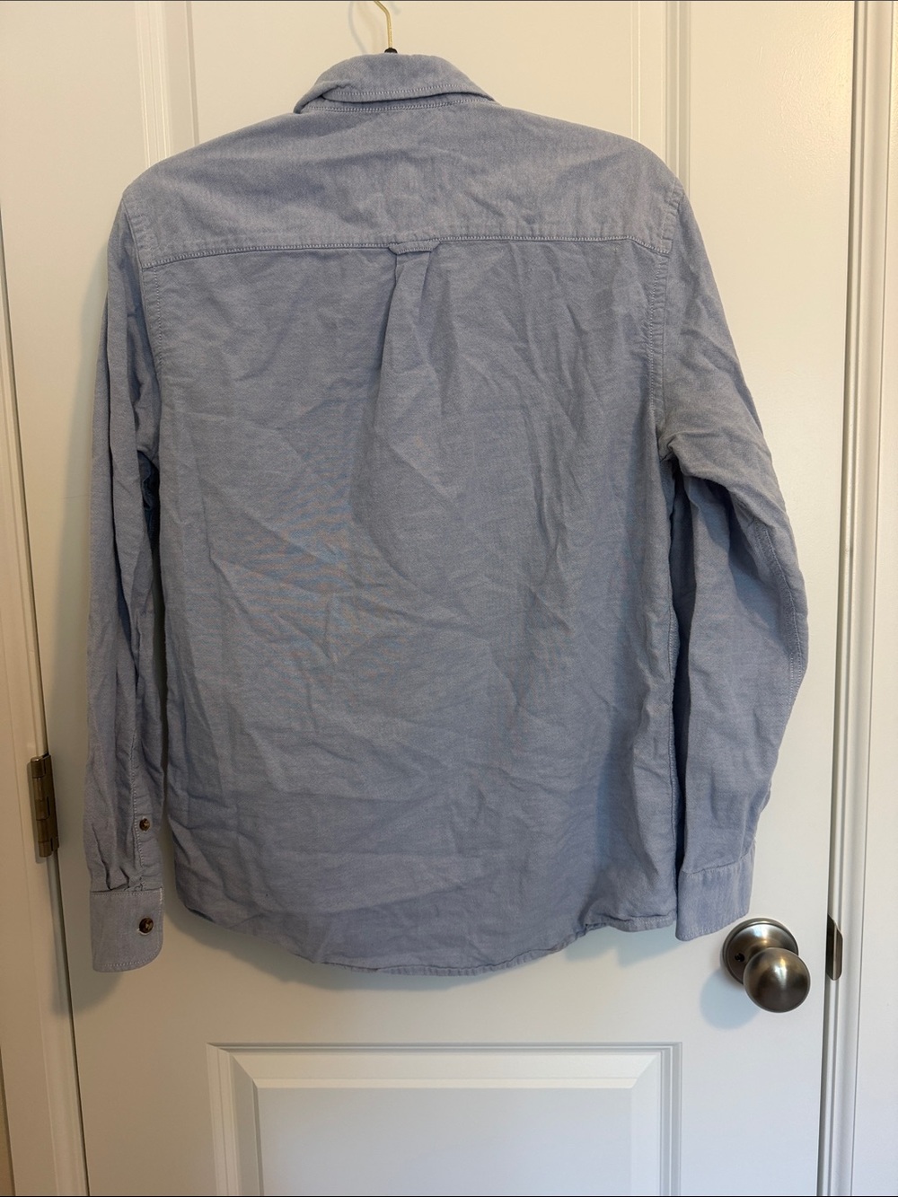 Bass Light Blue Casual Button-Down Oxford Shirt - Picture 3 of 6